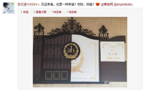 盤點明星婚禮喜帖：高圓圓剪紙喜帖 周杰倫玩3D  第1張