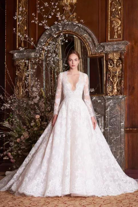 美到令人窒息的婚紗禮服新品，看一次想結(jié)一次婚??！  第10張