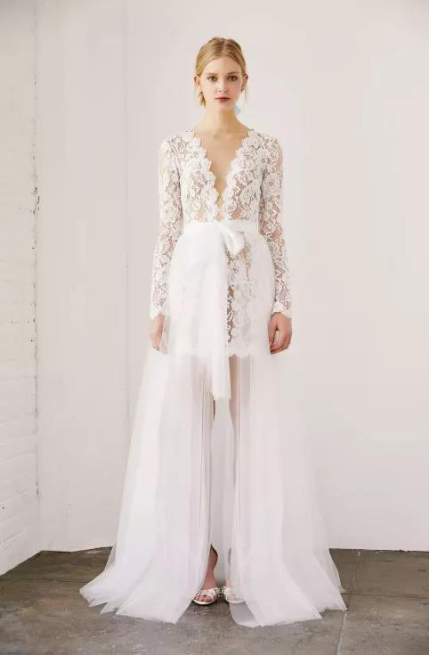 美到令人窒息的婚紗禮服新品，看一次想結(jié)一次婚?。? 第13張