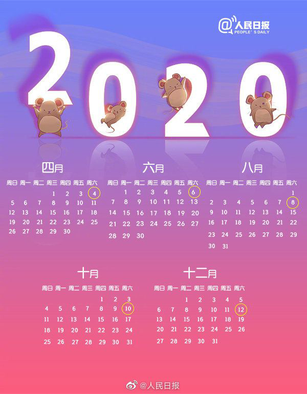 快看！錯過了20200202千年一遇的對稱日，2020年還有5個神奇的星期六！  第1張