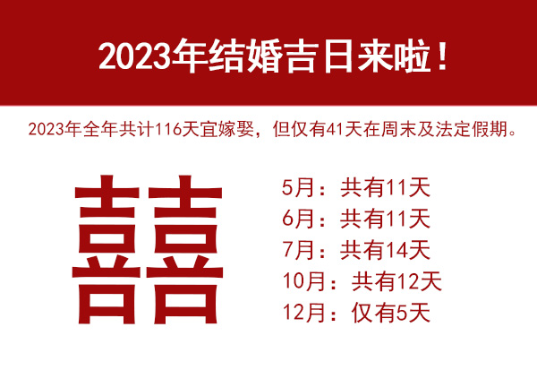 好日子提前挑！2023年結(jié)婚吉日來(lái)啦！  第1張